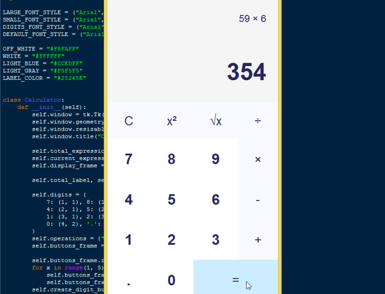 Simple Calculator App Using Tkinter In Python Free Source Code ...